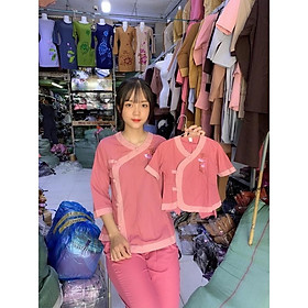 Đồ Lam Đi Chùa #Đồ Phật Tử #Pháp Phục Phật Giáo#Mẹ Và Bé