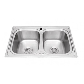 Mua Chậu Rửa Chén Malloca MS 1001 NEW - Inox 304 - Ngang 77.6cm - Hàng Chính Hãng
