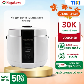Nồi Cơm Điện Nắp Gài Nagakawa NAG0131 (1.2 Lít) - Hàng Chính Hãng