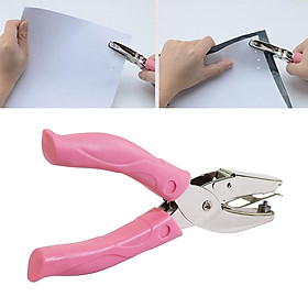 Metal Hole Punch Hand Held One Single Hole Paper Puncher 3mm Round 5.5mm Heart for DIY Card Making Scrapbooking Embellishment