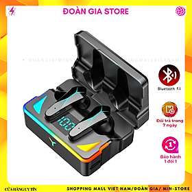 Mua Tai nghe không dây Gaming X7 TWS không trễ âm và có chống ồn Tích hợp Mic kèm Led RGB đổi màu  chế độ kép nhạc và game ( Bản 2022  Chip Loudas 1199s)