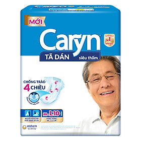Tã Dán Siêu Thấm Caryn Gói Đại M-L10 (10 Miếng)