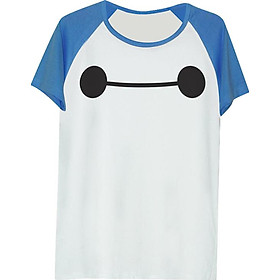 Áo phông tay màu Mặt Baymax ATFF242
