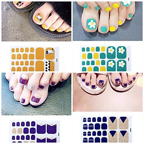 Decal Sticker Nail dán móng chân nhanh Đẹp - Nhanh - Bền