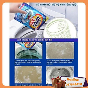 Combo 5 Gói Bột Tẩy Vệ Sinh Lồng Máy Giặt 450G Hàn Quốc Cao Cấp - Hàng Loại 1