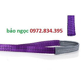 Mua Dây cáp vải cẩu hàng 1 Tấn - bản 25mm - Hệ số 5:1 - 5 Mét