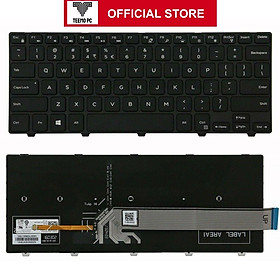 Bàn Phím Cho Laptop Dell Vostro 5458 5489 Latitude 3450 Có Đèn Nền TEEMO PC KEY876