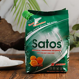 BỘT RỬA BÁT SINH HỌC SATOS - 1.5kg, Sạch cho bát