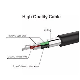 Mua Cáp chuyển USB sang Micro Unitek (3 sợi) dài 0 3m (Y-C 4008BK)  HÀNG CHÍNH HÃNG