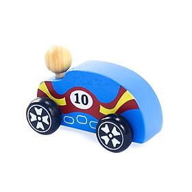 Xe đồ chơi bằng gỗ, xe đua cổ, đồ chơi mô hình cho bé, đồ chơi nhập vai sáng tạo