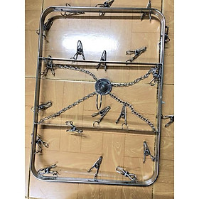 Mua Móc phơi đồ sơ sinh inox 26 kẹp móc phơi đồ em bé thép không gỉ móc chùm inox