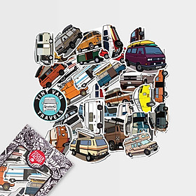 Vans Travel - Set 30 sticker hình dán