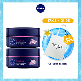 Combo 2 Kem Dưỡng Nivea Ngọc Trai Làm Sáng Da Ban Đêm 50ml 5 in 1 Pearl Filler Pearl White Night Face Cream - 86740