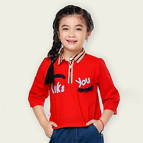 Áo Kiểu Cho Bé Gái Thêu Lông Mi YF - 8AX531