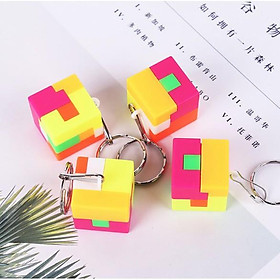 MÓC KHÓA RUBIK VUÔNG, TRÒN LẮP GHÉP PHÁT TRIỂN TRÍ TUỆ CHO TRẺ quà tặng cho bé