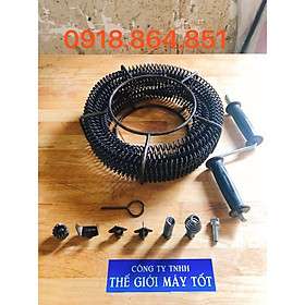 Mua Bộ dây thông cống phi 16 (3 mét+đầu thông+đầu kết nối+tay quay)
