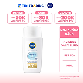 Kem chống nắng Nivea Derma Invisible Daily Fluid 40ML