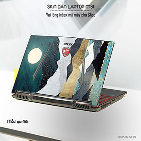 Mua Skin dán Laptop MSI in hình giả sơn mài (inbox mã máy cho Shop)