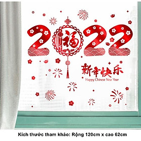 Mua Decal trang trí Tết - 2022 HAPPY NEW YEAR