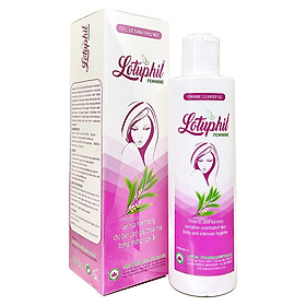Gel vệ sinh phụ nữ Lotuphil 250ml, Làm sạch và hết mùi hôi - Hàng Chính Hãng