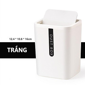 Mua Thùng Rác Mini DUSTBOX Để Bàn Văn Phòng Nắp Lật Đa Năng Tiện Dụng Màu Siêu Xinh