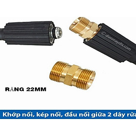 Mua ĐẦU NỐI 2 DÂY XỊT RỬA XE MINI – ĐỒNG THAU