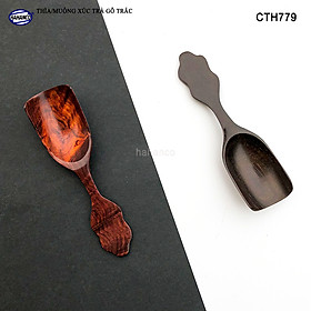 Muỗng xúc trà gỗ trắc/cẩm siêu sạch (HAHANCO) Dụng cụ hữu dụng khi thưởng trà - CTH779