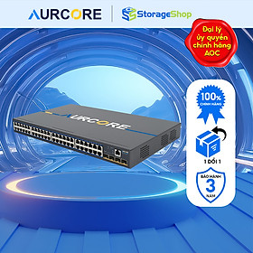 Thiết bị mạng - Bộ chuyển mạch (cầu nối) hiệu Aurcore, 48 cổng GE, 4 cổng Gigabit SFP HÀNG CHÍNH HÃNG