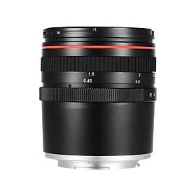 50mm F/1.4 Large Aperture Portrait Manual Focus Camera Lens Low Dispersion For Sony E Mount A7 A7M2 A7M3 Nex 3 5N 5R 5T - Black