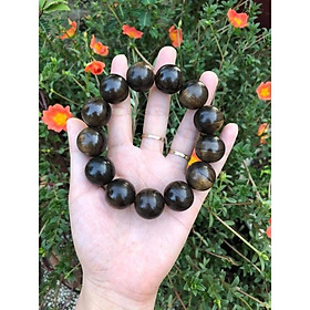 VÒNG TRẦM HƯƠNG THƠM DỊU 18li Nam tặng VÒNG TRẦM NỮ 8li