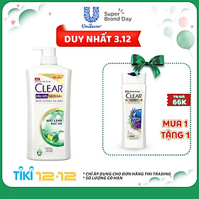 Dầu Gội Sạch Gàu CLEAR Mát Lạnh Bạc Hà (1.4kg)
