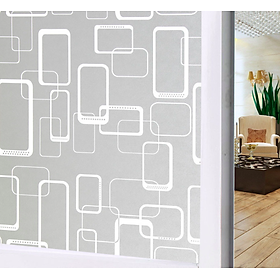 Mua Combo 5m Decal Giấy Dán Kính Ô hoạ tiết Chữ nhật (5mx0.45m)