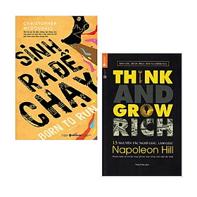 Combo Sách Kinh Tế - Kỹ Năng Làm Việc: 13 Nguyên Tắc Nghĩ Giàu Làm Giàu - Think And Grow Rich (Tái Bản) + Sinh Ra Để Chạy - (Bộ 2 Cuốn Sách / Sách Bán Chạy / Sách Hot / Tặng Kèm Postcrd Greenlife)
