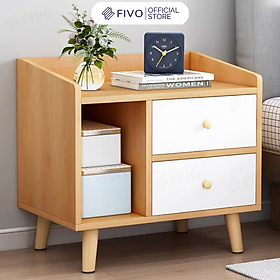 Mua Kệ Tủ Đầu Giường Gỗ Mini Nhiều Ngăn Đẹp Hiện Đại FIVO Phong Cách Châu Âu Sang Trọng  Phù Hợp Cho Mọi Kiểu Phòng