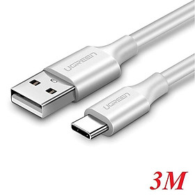 Mua Ugreen UG60225US287TK 3m 2.0 màu trắng cáp Usb ra Type C sạc và truyền dữ liệu - HÀNG CHÍNH HÃNG