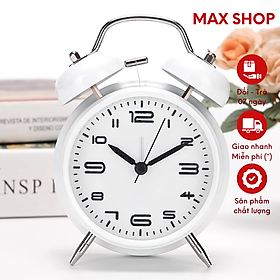 Mua Đồng Hồ Để Bàn Hai Quả Chuông Gõ Báo Thức Siêu To