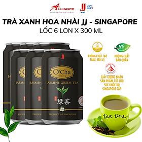 Chính hãng Lốc 6 Lon Trà Xanh Hoa Nhài JJ 6 Lon x 300ml - Thương hiệu