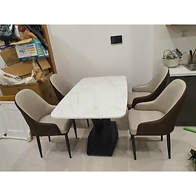 Bộ bàn ăn nhập khẩu 1m6x80 6 ghế monet