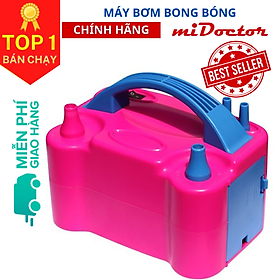 Hình ảnh Máy Bơm Bong Bóng Chính Hãng miDoctor – Máy Bơm Bóng Bay  2 Vòi Bằng Điện