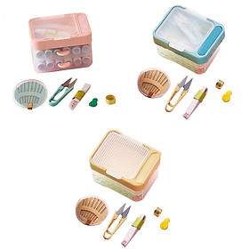 3 Sewing  with Box Two Layer Drawers Essential