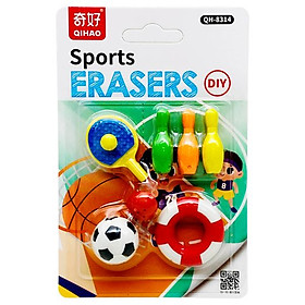 Vỉ Gôm Tẩy Sport DIY - Qihao QH8314 - Mẫu 1