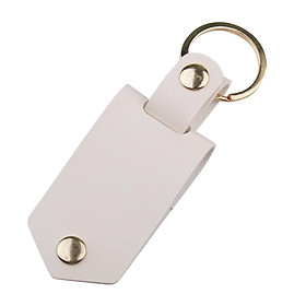 PU Leather Keychain Holder Key  Snap Closure Accessory Sturdy Versatile Car Key Holder for Men and Women Fashionable