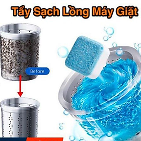 hộp 12 viên tẩy lồng máy giặt sạch sẽ thơm mát