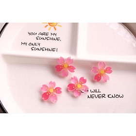 Mua Charm hoa đào có dạ quang phát sáng trong chỗ tối rất tiện trang trí vỏ ốp điện thoại  làm Jibbitz  DIY