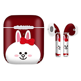 Mua Miếng dán skin chống bẩn cho tai nghe AirPods in hình thiết kế - atk101 (bản không dây 1 và 2)