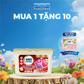 MUA 1 TẶNG 10: Hộp viên giặt Maxpure hương đắm say TẶNG 10 gói nước xả hương Coco