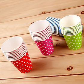 Set 30 cốc giấy chấm bi Maruki 100ml - Made in Japan