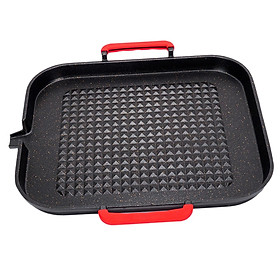 Baking Barbecue Grill Pan Frying Non Stick BBQ Steak Fish Cooking Griddle