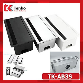 Mua Hộp Điện Âm Bàn Nhôm - Hộp Ổ Cắm Điện Âm Bàn Có Đế 3 Module Cao Cấp Tenko TK-AB3S