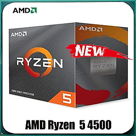 Hình ảnh Mới AMD Ryzen 5 4500 R5 4500 3.6 GHz 6 Nhân 12 Luồng 7NM L3 = 8M 100-000000644 Ổ Cắm AM4 Mới Có Quạt